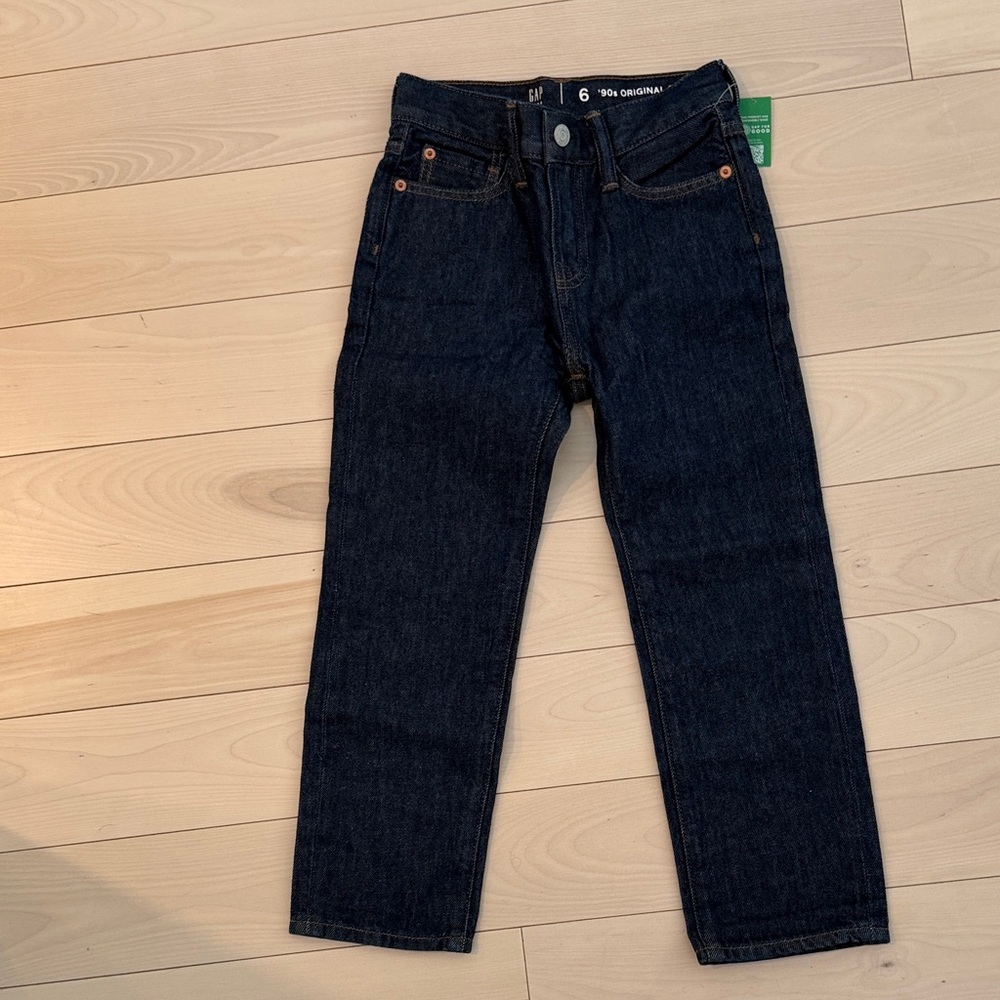 GAP Boys Dark Indigo Straight Jeans